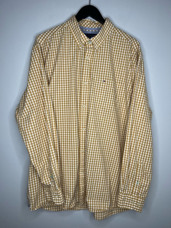 Tommy Hilfiger Other - Tommy Hilfiger XL Yellow Gingham Button Down Shirt Classic Fit Cotton Preppy